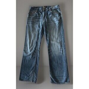 BKE Vintage Welder Jeans Mens 34r Relaxed Straight Grunge 34x31 Whiskering